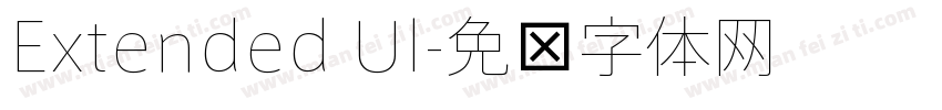 Extended Ul字体转换
